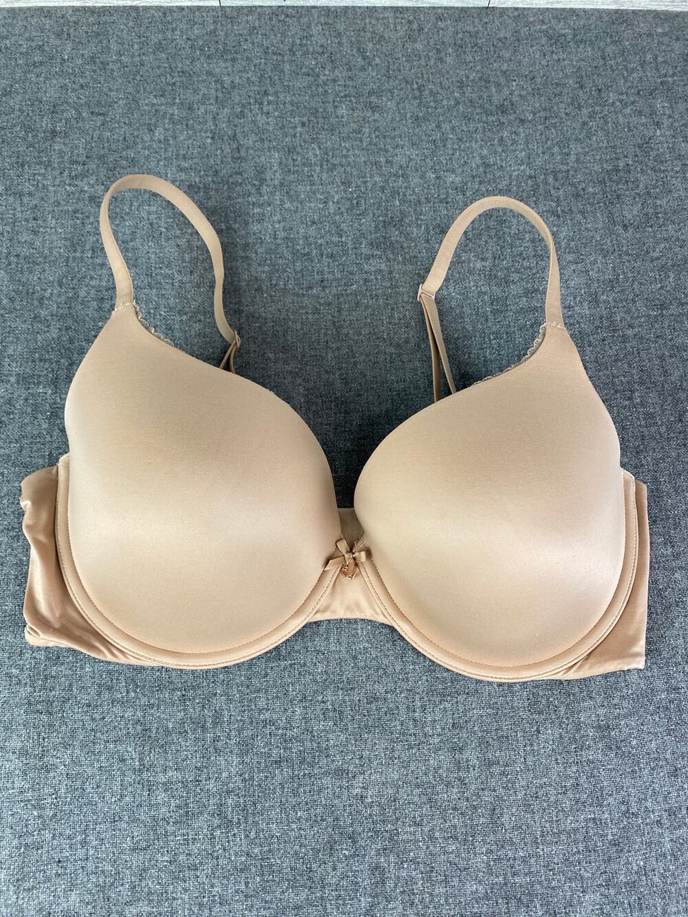 Victoria’s Secret BRA 36DD Beige PERFECT Coverage LINED Full Coverage